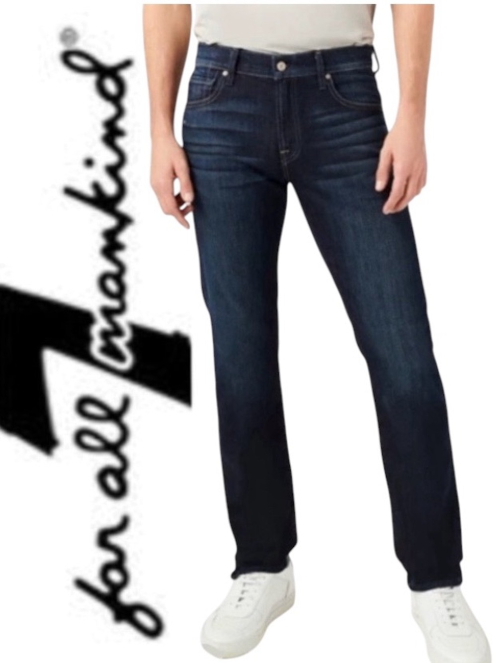 NWT Seven 7 Jeans Straight Standard Creased Beck Mens Gift - Picture 1 of 5
